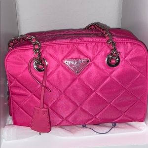 NEW- Prada Tessuto Impuntu Quilted Shoulder Bag